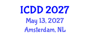 International Conference on Disability and Diversity (ICDD) May 13, 2027 - Amsterdam, Netherlands International Conference on Disability and Diversity (ICDD) May 13, 2027 - Amsterdam, Netherlands