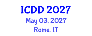 International Conference on Disability and Diversity (ICDD) May 03, 2027 - Rome, Italy International Conference on Disability and Diversity (ICDD) May 03, 2027 - Rome, Italy