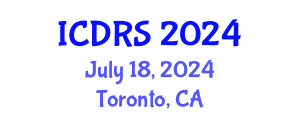 International Conference on Disability and Rehabilitation Sciences (ICDRS) July 18, 2024 - Toronto, Canada