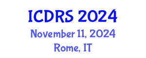 International Conference on Disability and Rehabilitation Sciences (ICDRS) November 11, 2024 - Rome, Italy