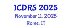 International Conference on Disability and Rehabilitation Sciences (ICDRS) November 11, 2025 - Rome, Italy
