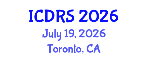 International Conference on Disability and Rehabilitation Sciences (ICDRS) July 19, 2026 - Toronto, Canada