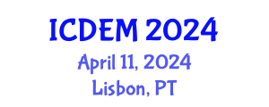 International Conference on Disaster and Emergency Management (ICDEM) April 11, 2024 - Lisbon, Portugal