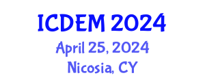 International Conference on Disaster and Emergency Management (ICDEM) April 25, 2024 - Nicosia, Cyprus