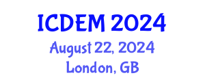 International Conference on Disaster and Emergency Management (ICDEM) August 22, 2024 - London, United Kingdom