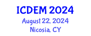 International Conference on Disaster and Emergency Management (ICDEM) August 22, 2024 - Nicosia, Cyprus