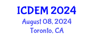International Conference on Disaster and Emergency Management (ICDEM) August 08, 2024 - Toronto, Canada