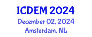 International Conference on Disaster and Emergency Management (ICDEM) December 02, 2024 - Amsterdam, Netherlands