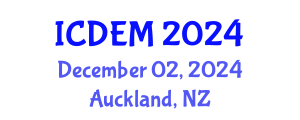 International Conference on Disaster and Emergency Management (ICDEM) December 02, 2024 - Auckland, New Zealand