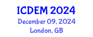 International Conference on Disaster and Emergency Management (ICDEM) December 09, 2024 - London, United Kingdom