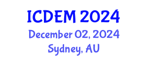 International Conference on Disaster and Emergency Management (ICDEM) December 02, 2024 - Sydney, Australia