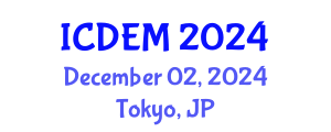 International Conference on Disaster and Emergency Management (ICDEM) December 02, 2024 - Tokyo, Japan