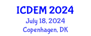 International Conference on Disaster and Emergency Management (ICDEM) July 18, 2024 - Copenhagen, Denmark
