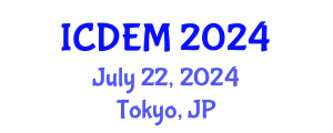 International Conference on Disaster and Emergency Management (ICDEM) July 22, 2024 - Tokyo, Japan