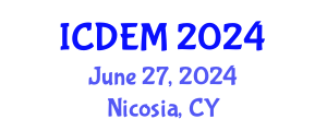 International Conference on Disaster and Emergency Management (ICDEM) June 27, 2024 - Nicosia, Cyprus