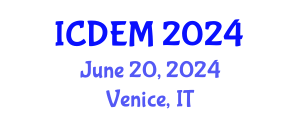 International Conference on Disaster and Emergency Management (ICDEM) June 20, 2024 - Venice, Italy
