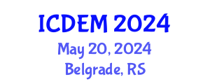International Conference on Disaster and Emergency Management (ICDEM) May 20, 2024 - Belgrade, Serbia