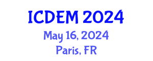 International Conference on Disaster and Emergency Management (ICDEM) May 16, 2024 - Paris, France
