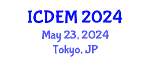 International Conference on Disaster and Emergency Management (ICDEM) May 23, 2024 - Tokyo, Japan