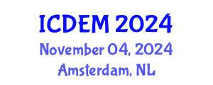 International Conference on Disaster and Emergency Management (ICDEM) November 04, 2024 - Amsterdam, Netherlands