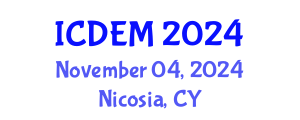 International Conference on Disaster and Emergency Management (ICDEM) November 04, 2024 - Nicosia, Cyprus