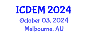 International Conference on Disaster and Emergency Management (ICDEM) October 03, 2024 - Melbourne, Australia