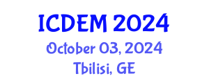 International Conference on Disaster and Emergency Management (ICDEM) October 03, 2024 - Tbilisi, Georgia