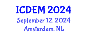 International Conference on Disaster and Emergency Management (ICDEM) September 12, 2024 - Amsterdam, Netherlands