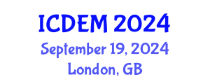 International Conference on Disaster and Emergency Management (ICDEM) September 19, 2024 - London, United Kingdom
