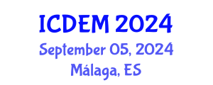 International Conference on Disaster and Emergency Management (ICDEM) September 05, 2024 - Málaga, Spain