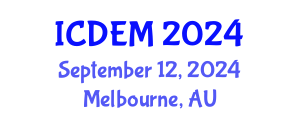 International Conference on Disaster and Emergency Management (ICDEM) September 12, 2024 - Melbourne, Australia
