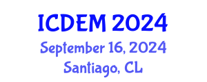 International Conference on Disaster and Emergency Management (ICDEM) September 16, 2024 - Santiago, Chile