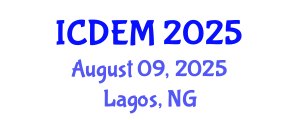 International Conference on Disaster and Emergency Management (ICDEM) August 09, 2025 - Lagos, Nigeria