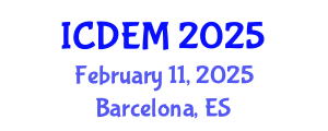 International Conference on Disaster and Emergency Management (ICDEM) February 11, 2025 - Barcelona, Spain
