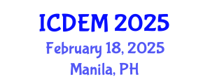 International Conference on Disaster and Emergency Management (ICDEM) February 18, 2025 - Manila, Philippines