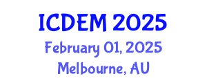 International Conference on Disaster and Emergency Management (ICDEM) February 01, 2025 - Melbourne, Australia