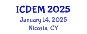 International Conference on Disaster and Emergency Management (ICDEM) January 14, 2025 - Nicosia, Cyprus