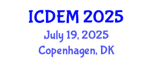 International Conference on Disaster and Emergency Management (ICDEM) July 19, 2025 - Copenhagen, Denmark