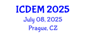 International Conference on Disaster and Emergency Management (ICDEM) July 08, 2025 - Prague, Czechia
