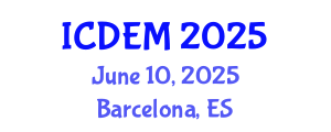 International Conference on Disaster and Emergency Management (ICDEM) June 10, 2025 - Barcelona, Spain
