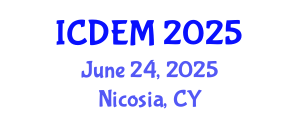 International Conference on Disaster and Emergency Management (ICDEM) June 24, 2025 - Nicosia, Cyprus