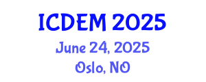 International Conference on Disaster and Emergency Management (ICDEM) June 24, 2025 - Oslo, Norway