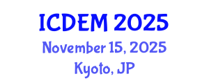 International Conference on Disaster and Emergency Management (ICDEM) November 15, 2025 - Kyoto, Japan