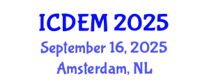 International Conference on Disaster and Emergency Management (ICDEM) September 16, 2025 - Amsterdam, Netherlands
