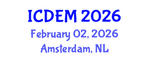 International Conference on Disaster and Emergency Management (ICDEM) February 02, 2026 - Amsterdam, Netherlands International Conference on Disaster and Emergency Management (ICDEM) February 02, 2026 - Amsterdam, Netherlands
