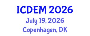 International Conference on Disaster and Emergency Management (ICDEM) July 19, 2026 - Copenhagen, Denmark International Conference on Disaster and Emergency Management (ICDEM) July 19, 2026 - Copenhagen, Denmark