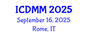 International Conference on Disaster and Military Medicine (ICDMM) September 16, 2025 - Rome, Italy