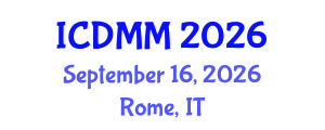 International Conference on Disaster and Military Medicine (ICDMM) September 16, 2026 - Rome, Italy