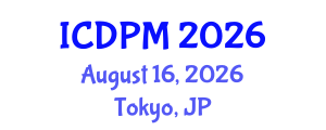 International Conference on Disaster Prevention and Mitigation (ICDPM) August 16, 2026 - Tokyo, Japan