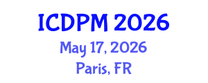 International Conference on Disaster Prevention and Mitigation (ICDPM) May 17, 2026 - Paris, France